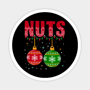 Chestnuts Matching Family Funny Chest Nuts Christmas Couple Magnet